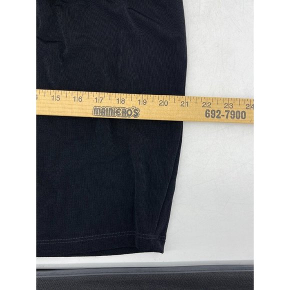 Coldwater Creek Petite Black 3/4 Sleeve Belted Stretch Wrap Dress Size PM - Picture 12 of 14